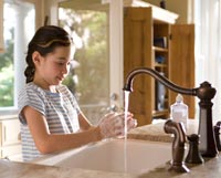 Hand washing helps prevent spreading germs