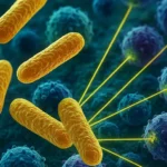 B. subtilis produces natural antimicrobial compounds